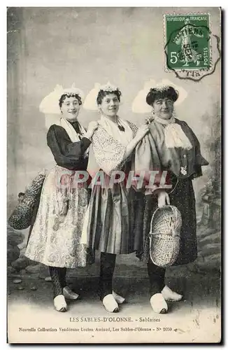 Cartes postales Les Sables d Onlonne Sabalaises Folklore Costume