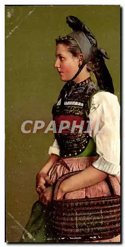 Cartes postales Hallauermadchen kt Schaffhausen Folklore Costume