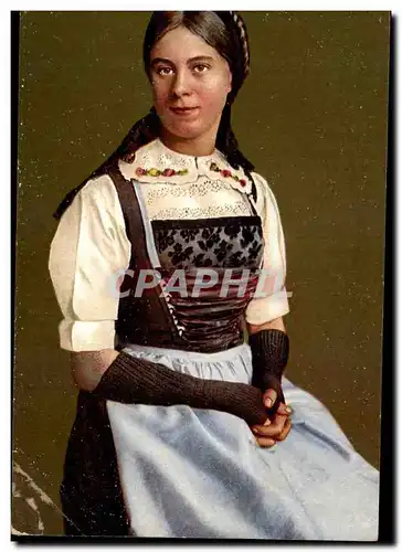 Cartes postales Kanton Zurich Wehntalermadchen Folklore Costume