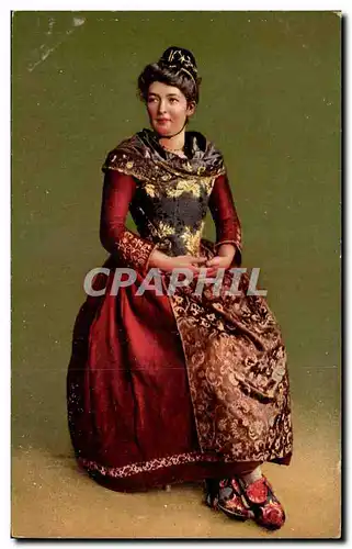 Cartes postales Engadinerin Wehrli A G Kilehberg Zurich Folklore Costume