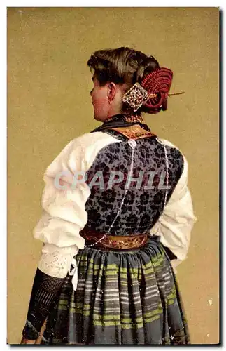 Cartes postales Unterwaldenmadchen Folklore Costume