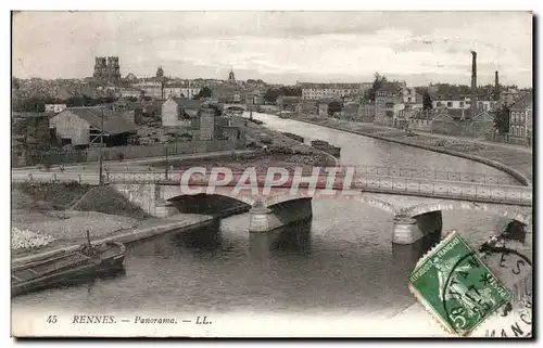 Cartes postales Rennes Panorama