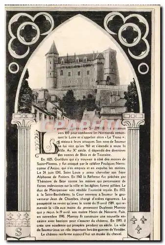 Cartes postales Saumur Chateau