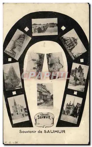 Cartes postales Saumur Souvenir de