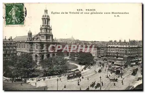 Cartes postales Eglise de la Trinite et Vue generale