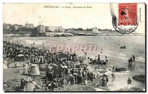 Ansichtskarte AK Pontaillac La Plage Concours de Forts