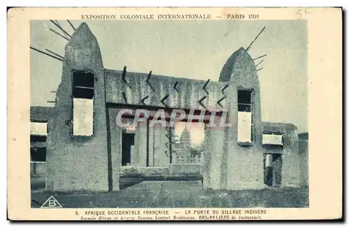 Ansichtskarte AK Exposition Coloniale Internationale Paris Afrique Occidentale francaise