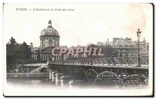 Ansichtskarte AK Paris l Institut et le Pont des Arts