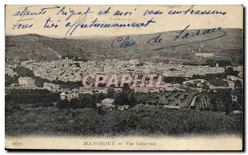 Ansichtskarte AK Manosque Vue Generale