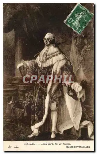 Ansichtskarte AK Callet Louis XVI Roi de France Musee de Versailles