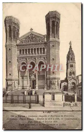 Ansichtskarte AK Lyon Ancienne Chapelle et Basilique de Fourviere