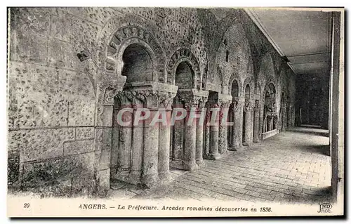 Cartes postales Angers La Prefecture Arcades romaines decouvertes en