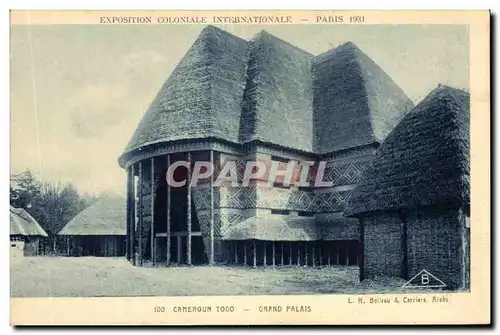 Cartes postales Exposition Coloniale Internationale Paris Cameroum Togo Grand Palais