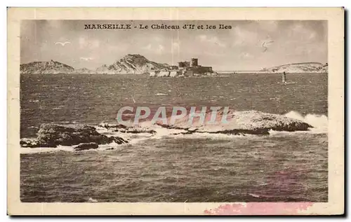 Cartes postales Marseille Le Chateau d If et les Iles