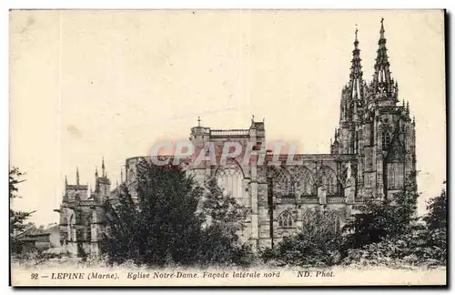 Ansichtskarte AK Lepine (marne) Eglise Notre Dame Facade Laterale nord