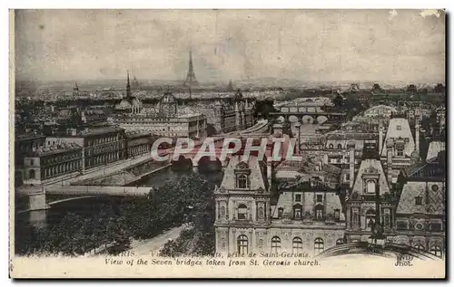 Cartes postales Paris Louvr eTour Eiffel