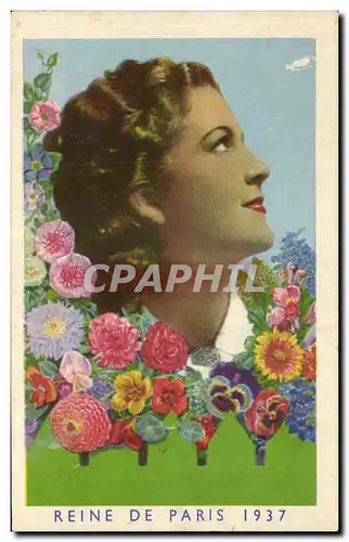 Cartes postales Femme Reine de Paris 1937