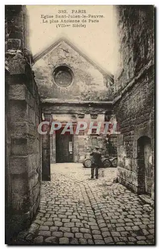 Ansichtskarte AK Paris Eglise Saint Julien le Pauvre La Plus Ancienne de Paris