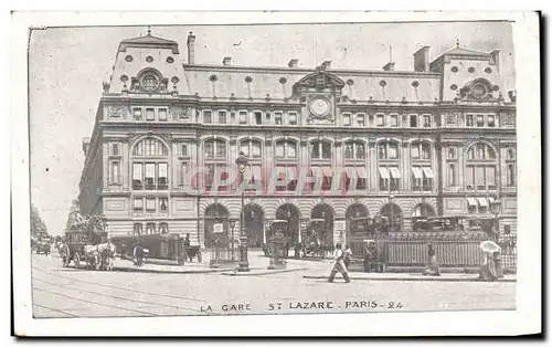 Cartes postales La gare St Lazare Paris