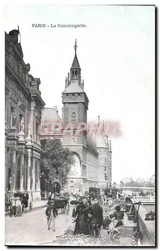 Cartes postales Paris La Conciergerie Marche aux fleurs