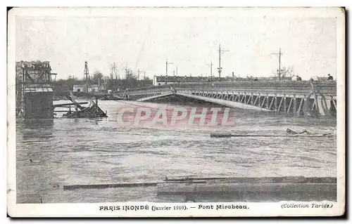 Cartes postales Paris Inonde Pont Mirabeau Inondations Janvier 1910