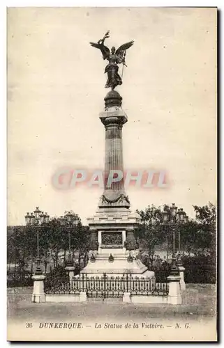 Ansichtskarte AK Dunkerque La Statue de la Victoire