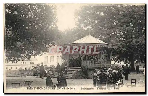 Cartes postales Saint Honore Les Bains Etablissement Thermal et le Parc