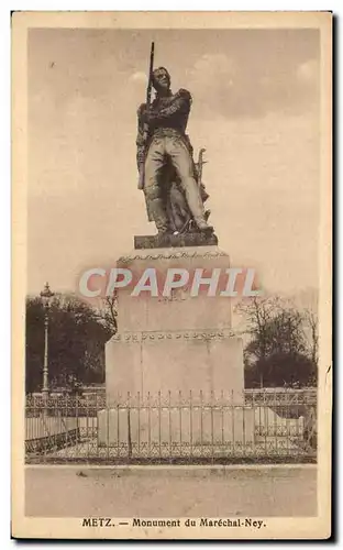 Cartes postales Metz Monument Du Marechal Ney