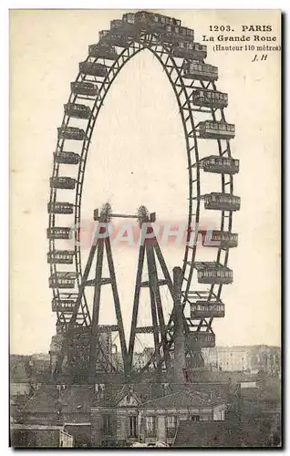 Cartes postales Paris Grande Roue Haute de 100 Metres