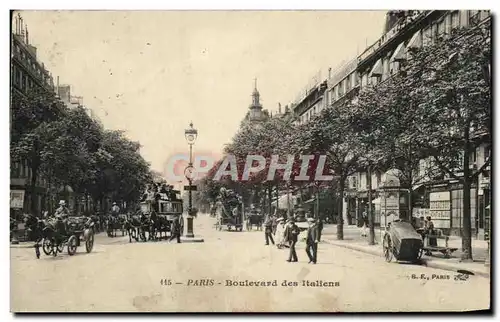 Cartes postales Paris Boulevand Des Italiens