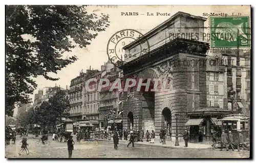 Cartes postales Paris Le porte St Martin