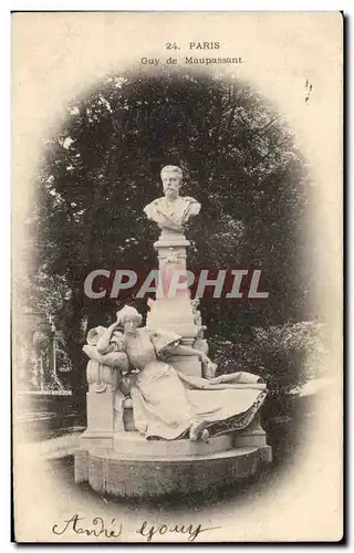 Ansichtskarte AK Paris Guy de Maupassant