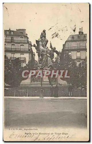 Ansichtskarte AK Paris Le Monument de Victor Hugo