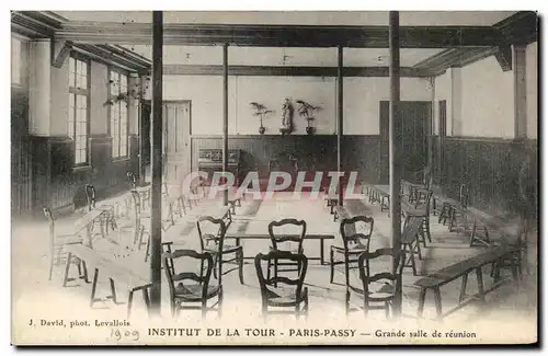 Cartes postales Institut De La Tour Paris Passy Grande Salle De Reunion