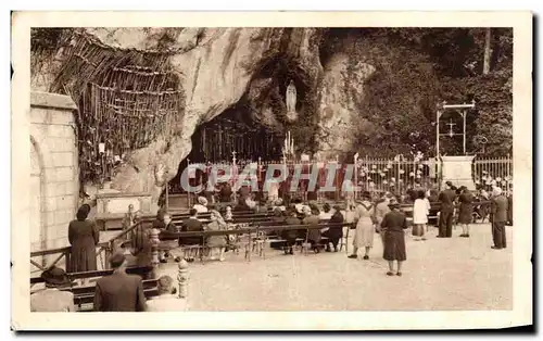 Ansichtskarte AK Lourdes La Grotte The Grotto