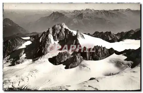 Cartes postales Chamonix Mont Blanc et l aiguille du Midi Teleferique
