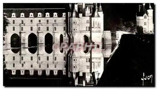 Cartes postales Chenonceaux Le Chateau illumine