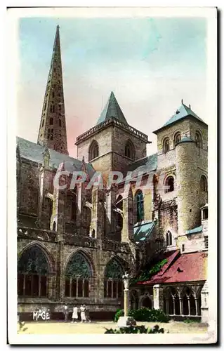 Ansichtskarte AK Treguier La Tour d Hastings Le Cloitre et la Fleche de la Cathedrale