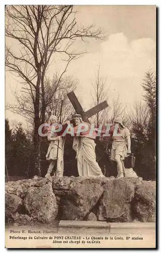 Ansichtskarte AK Pelerinage du Calvaire de Pont Chateau Le Chemin de la Croix