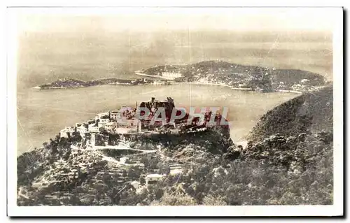 Cartes postales Eze Vue sur le Village et le Cap Ferrat