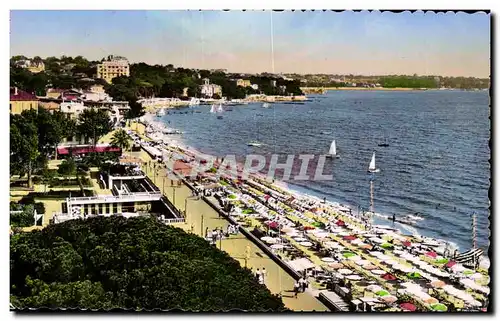 Cartes postales Juan les Pins Vue Generale de la plage