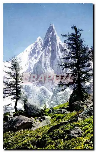 Ansichtskarte AK Chamonix Mont Blanc Les Drus et L Agguils