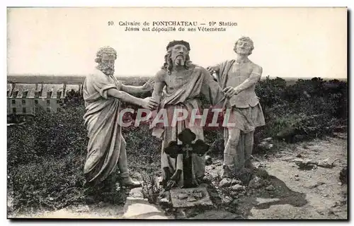 Ansichtskarte AK Calvaire de Pontchateau 10 Station Jesus est depouille de ses Vetaments