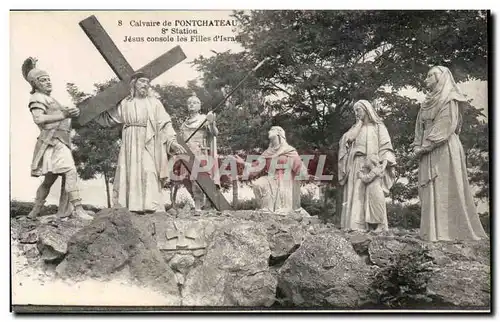 Cartes postales Calvaire de Pontchateau 8 Station Jesus console les Filles d Israel