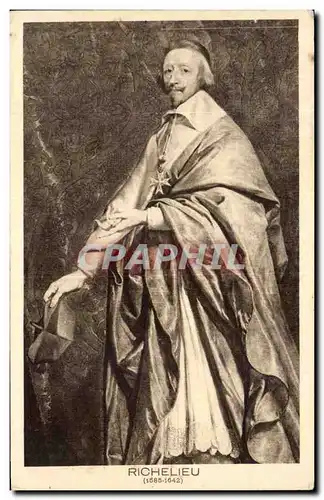 Cartes postales Richelieu Armand Jean du Plessis Cardinal de Ministre de Louis XIII