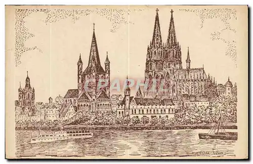 Cartes postales Koln am Rhein Cologne on the Rhine Cologne sur le Rhin