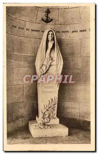 Cartes postales Ossuaire de Douaumont Statue de la Resignation