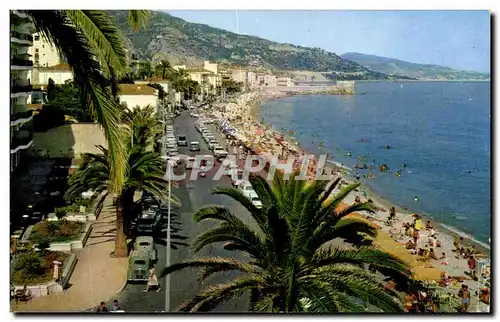 Ansichtskarte AK Les sites Merveilleux de la Cote D Azur Menton Of 18 La Promenade et la Plage