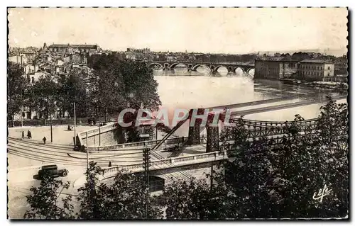 Ansichtskarte AK Toulouse Vue sur la Garonne Pont Saint Pierre et Pont Neuf