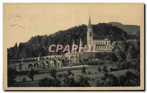 Cartes postales Lourdes La Baslllque et le Calvaire